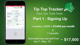 SIGNING UP - Tip Top Tracker (Part 1) screenshot 5