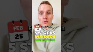 5 Stocks Insiders are Buying (Feb 25, 2026)