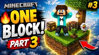 Minecraft sky One Block Part 3 😨