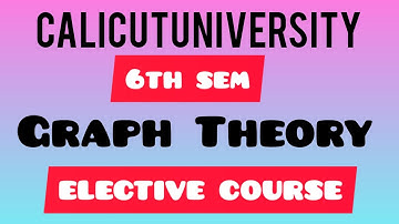 Graph Theory Part4 #electivecourse #Calicutuniversity #bscmaths #online watch other  parts also