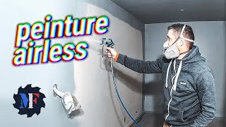 I paint everything at AIRLESS! Renovation of the bedroom and bathroom Ep 17