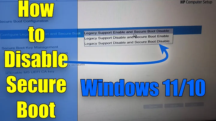 How to Disable Secure Boot hp Windows 11 10 | Secure boot | disable secure boot | hp secure boot
