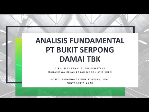 ANALISIS FUNDAMENTAL SAHAM BSDE 2020 - PT BUKIT SERPONG DAMAI TBK