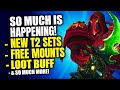 This Week: Free Promo Mount, Loot Buff, New T2 Sets, Free Hero Gear, New Trading Post &amp; More! WoW