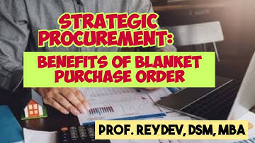 Strategic Procurement: What Is A Blanket Purchase Order- Prof ReyDev #shorts