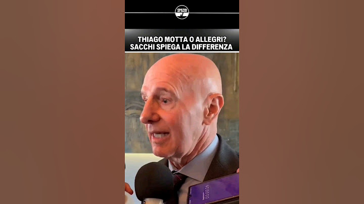 SACCHI spiega la differenza tra ALLEGRI e THIAGO MOTTA!