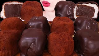 ASMR MUKBANGPAVE CHOCOLATE MOCHI 생초콜릿 찹쌀떡 EATING SOUNDS 먹방