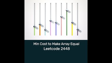 #排序 #最佳化 調整陣列的最小成本 Minimum Cost to Make Array Equal #Leetcode 2448 #sorting #optimization #mincost