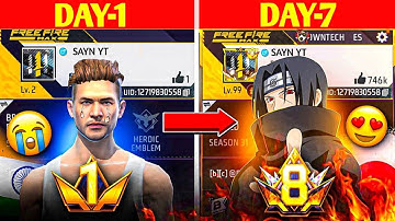 Can ₹1000 💸 Transform a Noob ID into Level 8 PRIME in Just 24 Hours? 😱 – Garena Free Fire