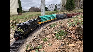 Running trains on G Scale Tehachapi Loop 3-20-22