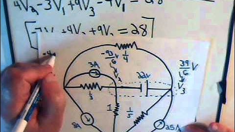 Electrical Circuits Video 41: Super Nodes (V And I Sources) Example 2 - Part B