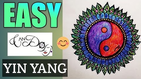 How To Draw A Yin Yang Step By Step For Beginners | Easy Yin Yang Drawing| Color Pencil Drawing Idea