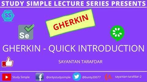 What is Gherkin | Gherkin Cucumber Tutorial | Cucumber Gherkin Test Automation | StudySimple