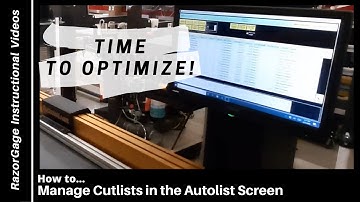 How to Manage Cutlist   Autolist Optimizing Saw Software   Razorgage