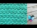 Punto arroz tejido a crochet muy facil / Point de riz a crochet