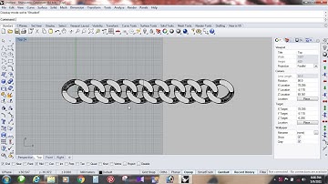 how to make chain with rhino 5 #cad #rhino #freecad