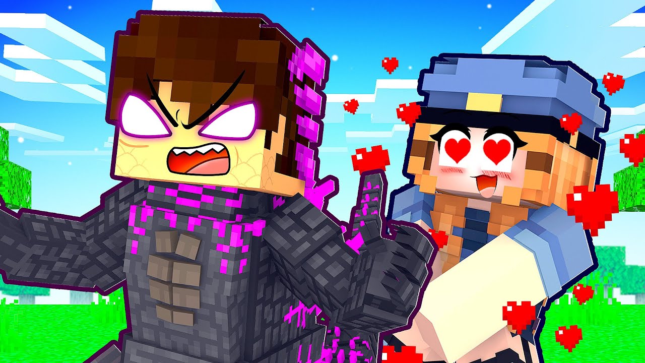 GAROTA POLICIAL se APAIXONOU pelo GAROTO GODZILLA no Minecraft