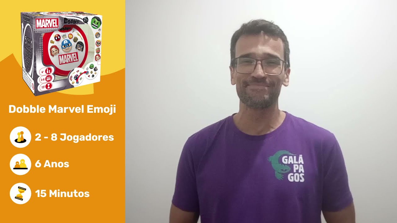 Galápagos, Dobble: Marvel Emoji, Jodo de Cartas Competitivo, 2-8 jogadores,  15min