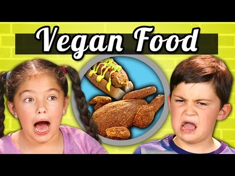 KIDS EAT VEGAN FOOD! (Vegan Shrimp, Chicken, Ice Cream) | Kids Vs. Food