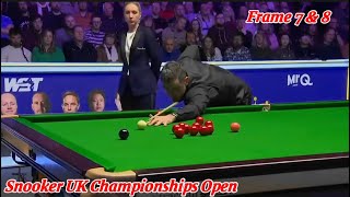Snooker UK Championship Open Ronnie O’Sullivan VS Hossein Vafaei ( Frame 7 & 8 )