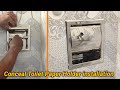 Conceal toilet paper holder installation | Tissue Box