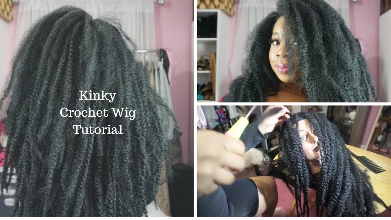 Kinky Crochet Wig Tutorial With Rastafri Kinky Braid Hair Youtube