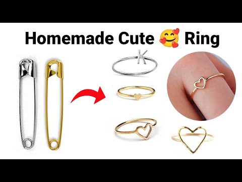 Safety Pin Ring Idea/How to make Ring/Handmade Ring/DIY Ring/Couple Love Rings/MakeRing/homemadering
