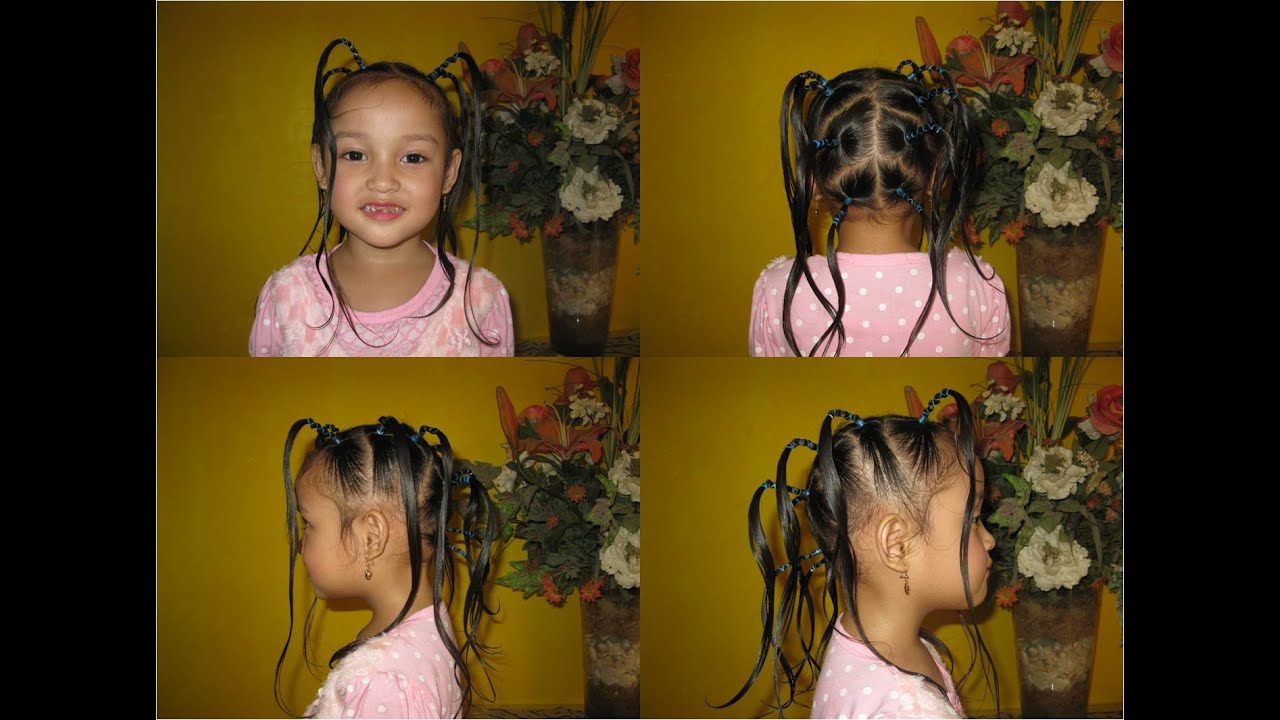 CARA MENGIKAT  RAMBUT  ANAK  MODEL KAKI SERIBU YouTube