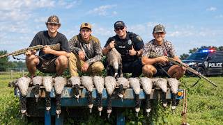 ANGRY NEIGHBOR called the COPS on us while GOOSE HUNTING!!