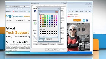Internet Explorer® 9: How to change the colors used for websites on Windows® 7?