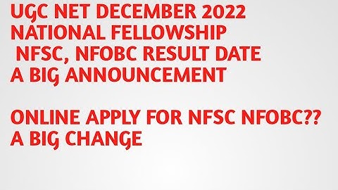 NFSC, NFOBC RESULT DECEMBER 2022 ANNOUNCEMENT//ONLINE APPLY FOR NFSC NFOBC?? NFSC NFOBC RESULT DATE