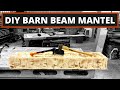 DIY Barn Beam Mantel - HOW TO MAKE A BOX BEAM BARN BEAM MANTEL FROM SCRATCH