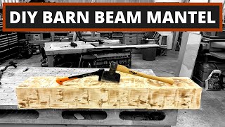 DIY Barn Beam Mantel  HOW TO MAKE A BOX BEAM BARN BEAM MANTEL FROM SCRATCH