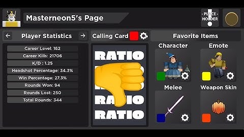 NEW THUMBSDOWN CALLING CARD IN ARSENAL