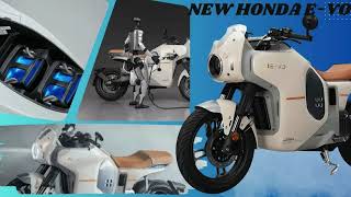 Honda's First Electric Motorcycle Breaks Cover -Honda E-VO - YouTube