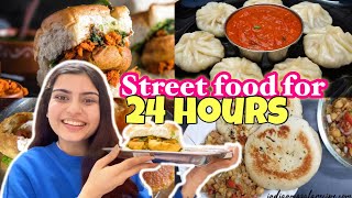 Eating Only Street Food For 24 Hours At Home | Food Challenge | Yashita Rai