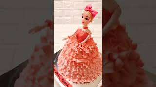 Parfect Barbie Doll Cake ideas |Wonderful beautiful Cake decoration new youtubecreator shorts