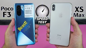 Xiaomi Poco F3 vs iPhone XS Max - SPEED TEST😱