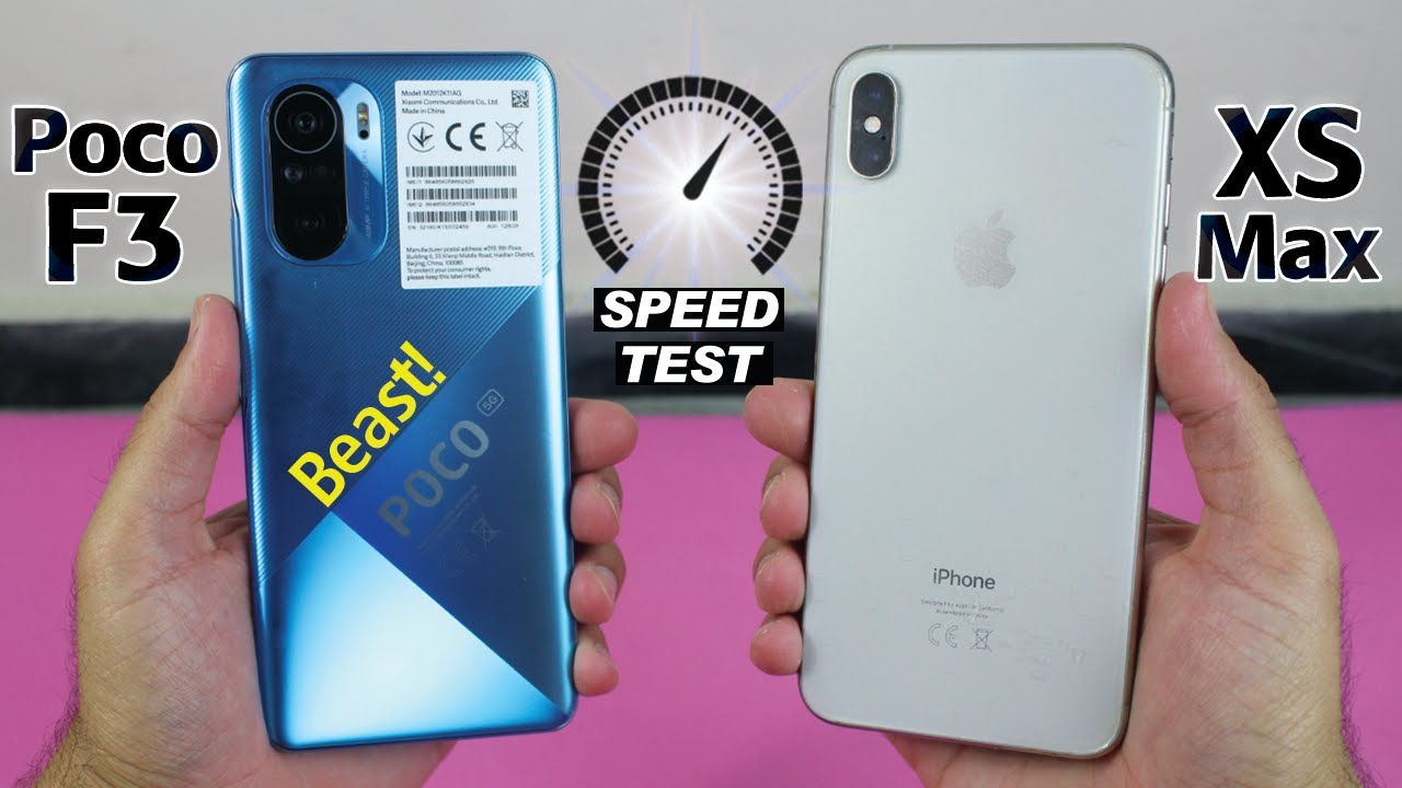 Xiaomi Poco F3 Vs IPhone XS Max SPEED TEST YouTube