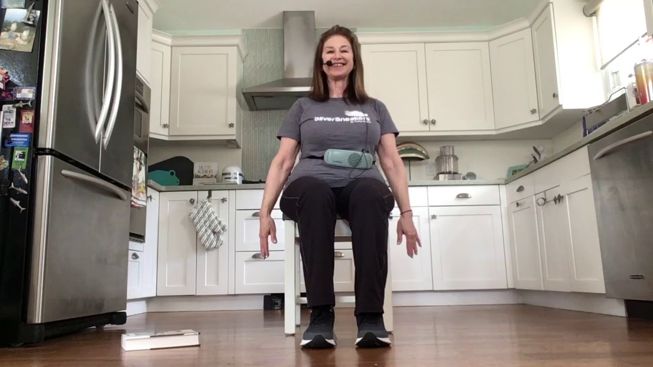 Silver Sneakers yoga stretch! In the kitchen with Jane workout 2 YouTube