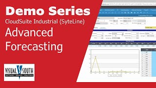 Advanced Forecasting – CloudSuite Industrial (SyteLine) Micro Demo
