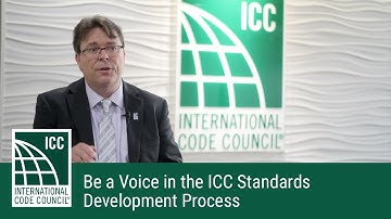 Be a Voice in the ICC Standards Development Process