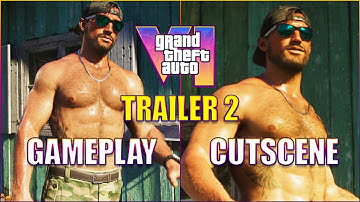 GTA VI Trailer 2: Which shots are Gameplay VS Cutscenes? An in-depth analysis for each shot!