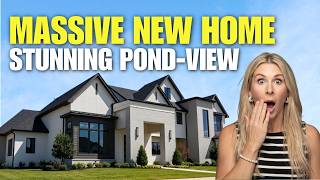 Inside a STUNNING New Home Near Tulsa with an INSANE Pond-view