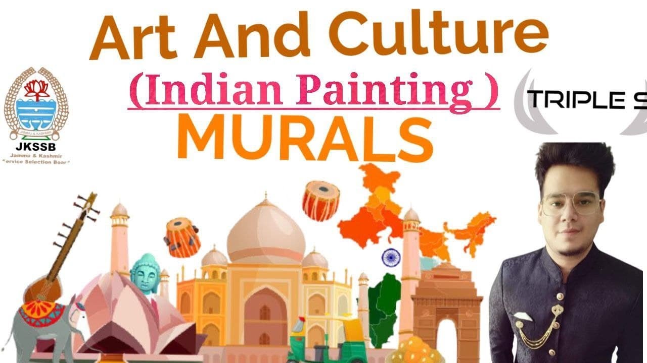 Murals - Indian Painting || Art And Culture || Part 2 for JKSSB Exams by Sumit Puri