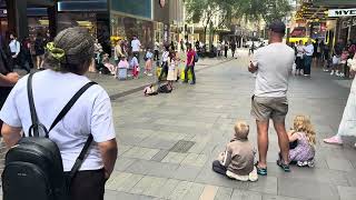 The Violin Kids Band Music in Westfield Sydney has Instrumental Sale Music
