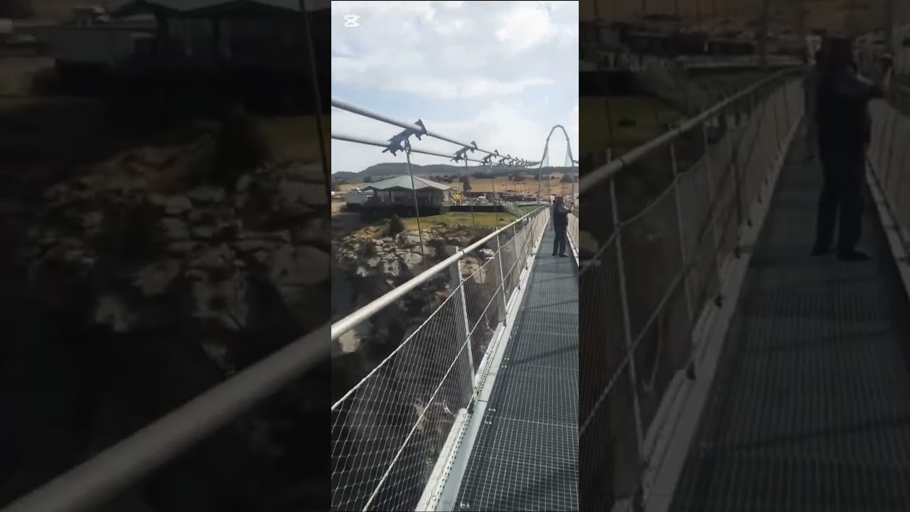 Подвесной мост в Зомин Узбекистане 