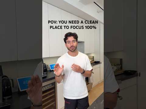 pov: you can't concentrate until your place is clean