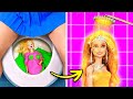 RICH VS POOR DOLL’S MAKEOVER👸 Best Crafts &amp; Gadgets🌟 Genius Cute Miniature DIY ideas by 123 GO!