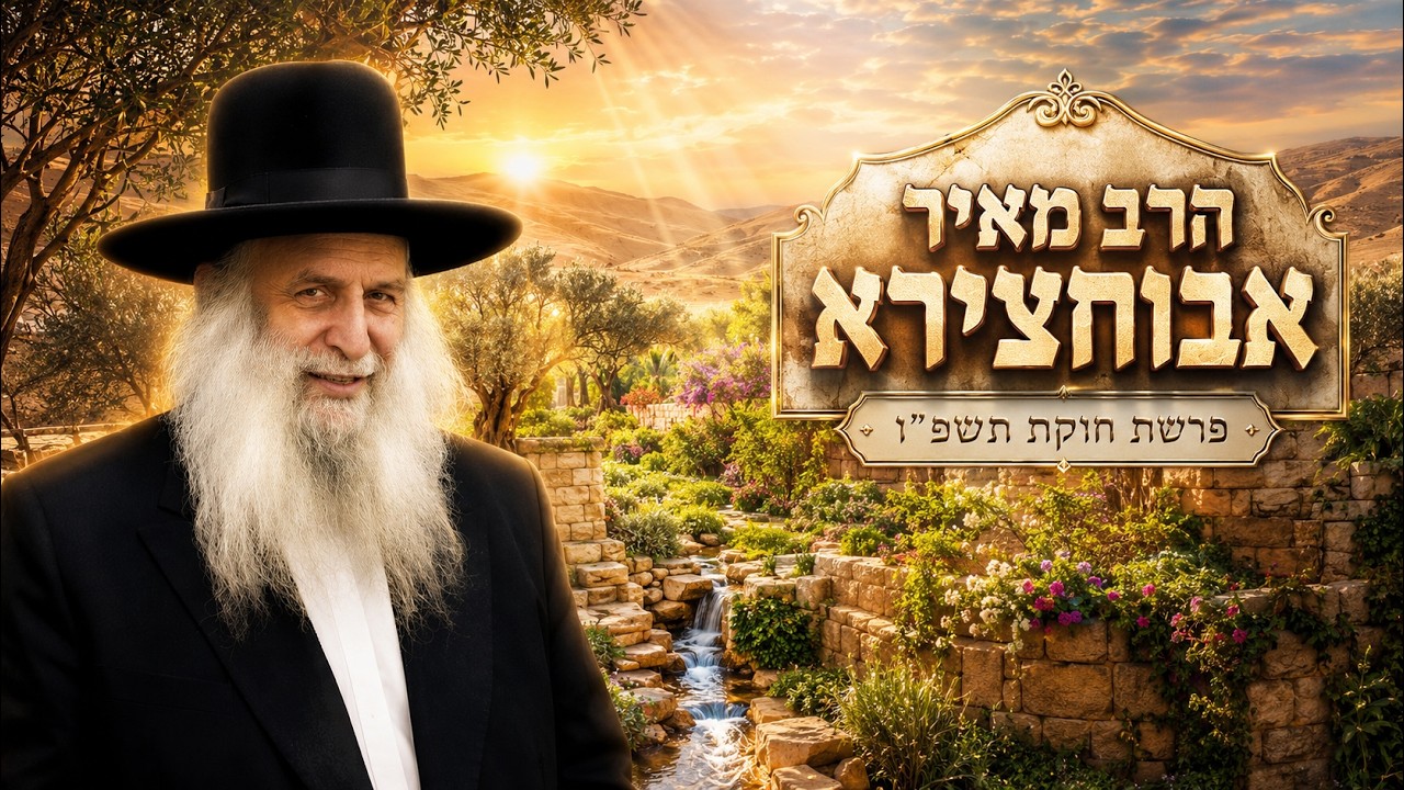 הרב מאיר אבוחצירא | פרשת חוקת תשפ"ו (2026) | עלונימייל
